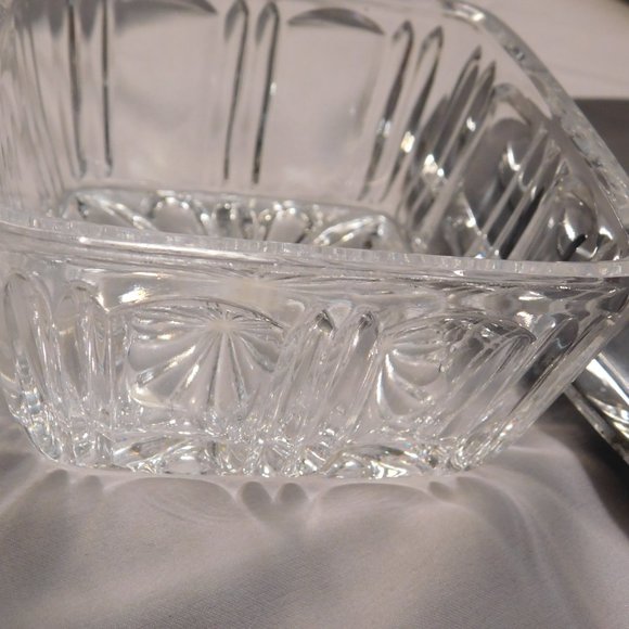 Vintage Demeyere Crystal Glass Sugar Bowl with Lid Belgium - Picture 12 of 14